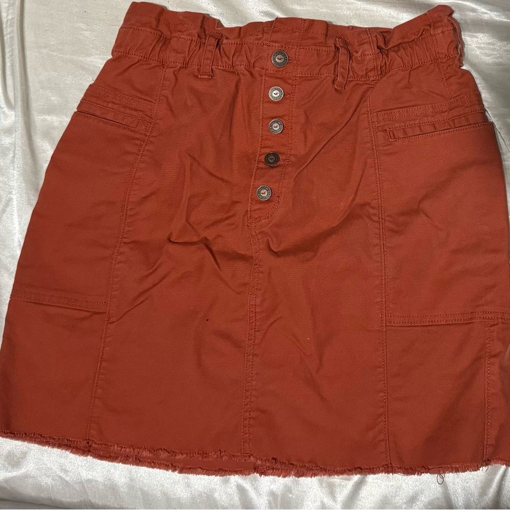 Orange Hollister Cargo skirt